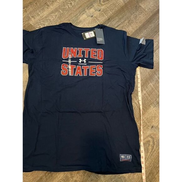 Under Armour Freedom United States Tee- Size XXL Tall - Picture 9 of 9